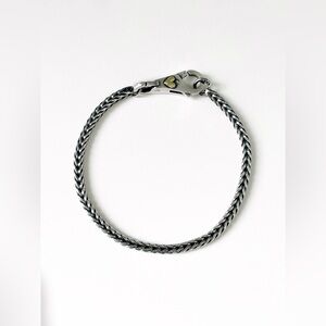 Trollbeads Bracelet | Silver And Gold Heart Clasp | 18k Gold & Sterling Silver